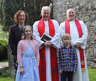 Neal Phair and family with the Archbishop